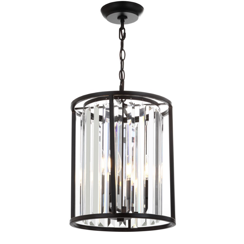 Nemrut 12" Metal/Crystal LED Pendant