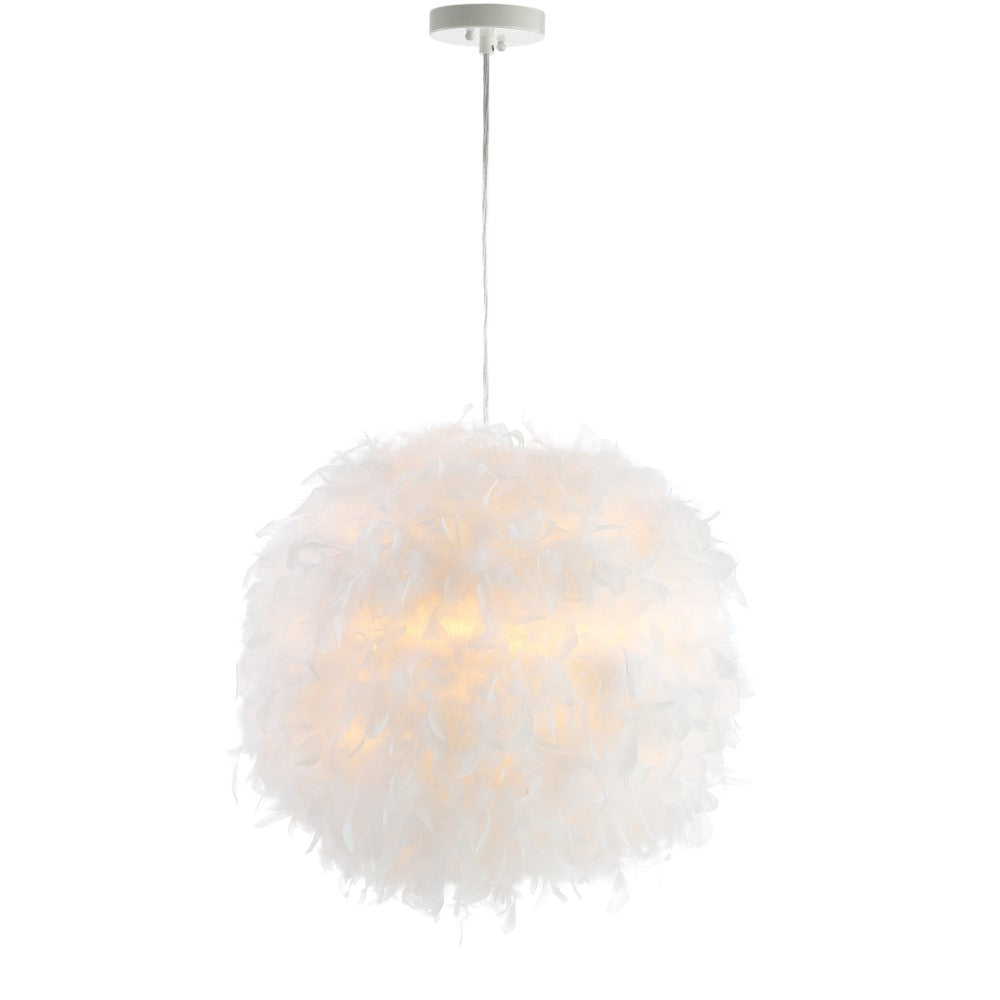 Flycatcher 19" Feather Metal Adjustable LED Pendant