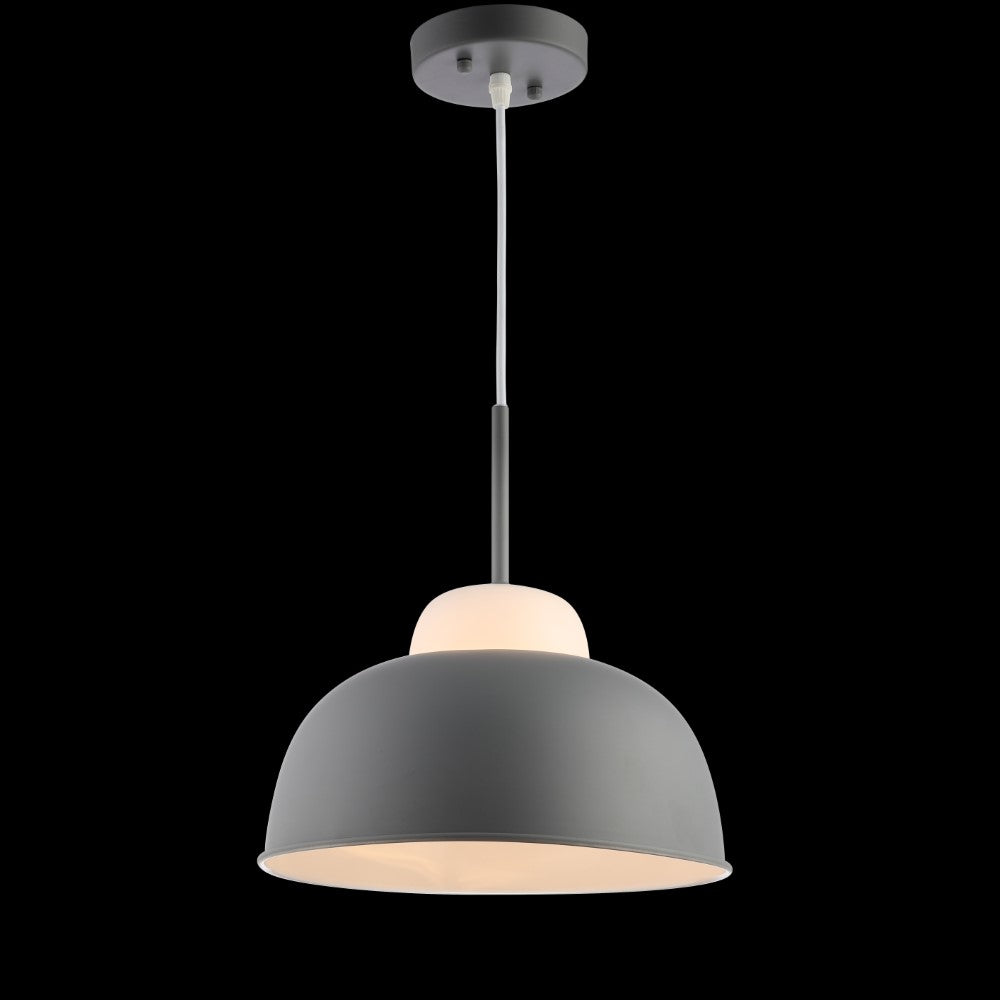 Lavender 12" Adjustable Metal/Glass LED Pendant