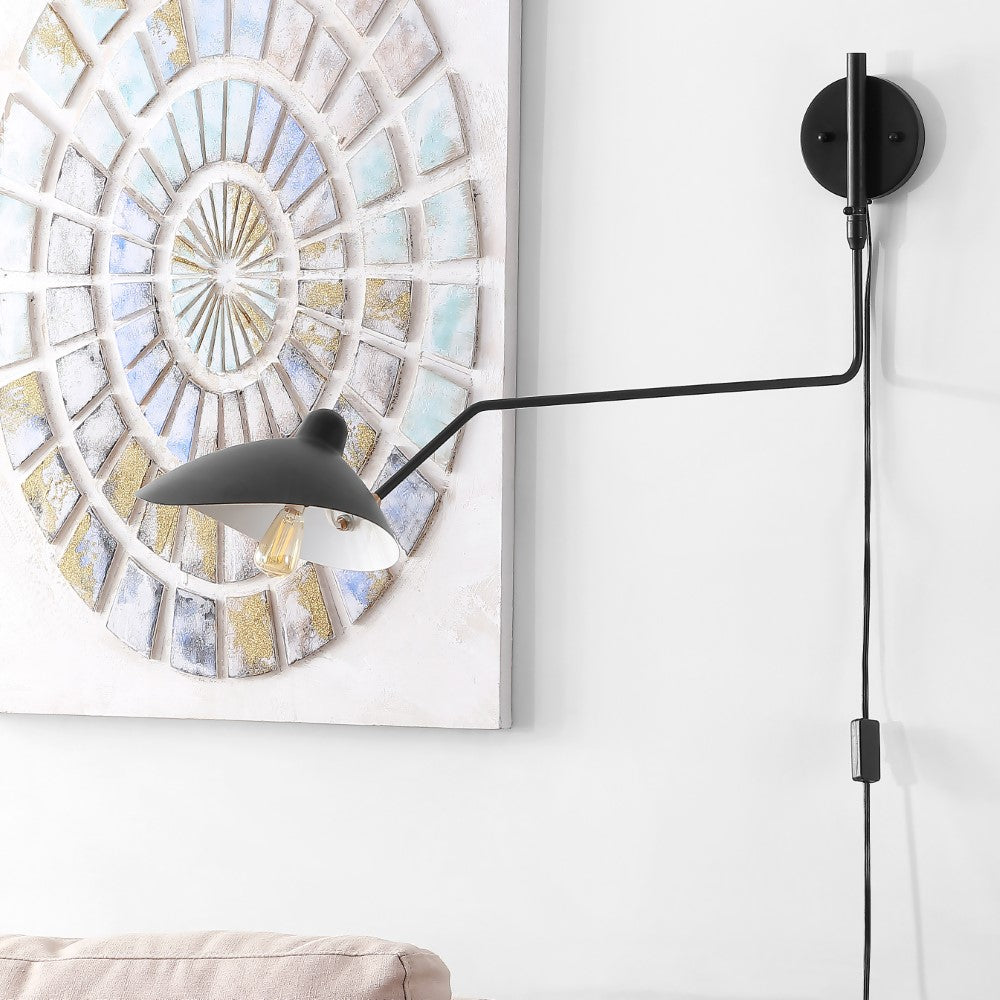 Toklas 35" Iron Retro Swing LED Wall Sconce