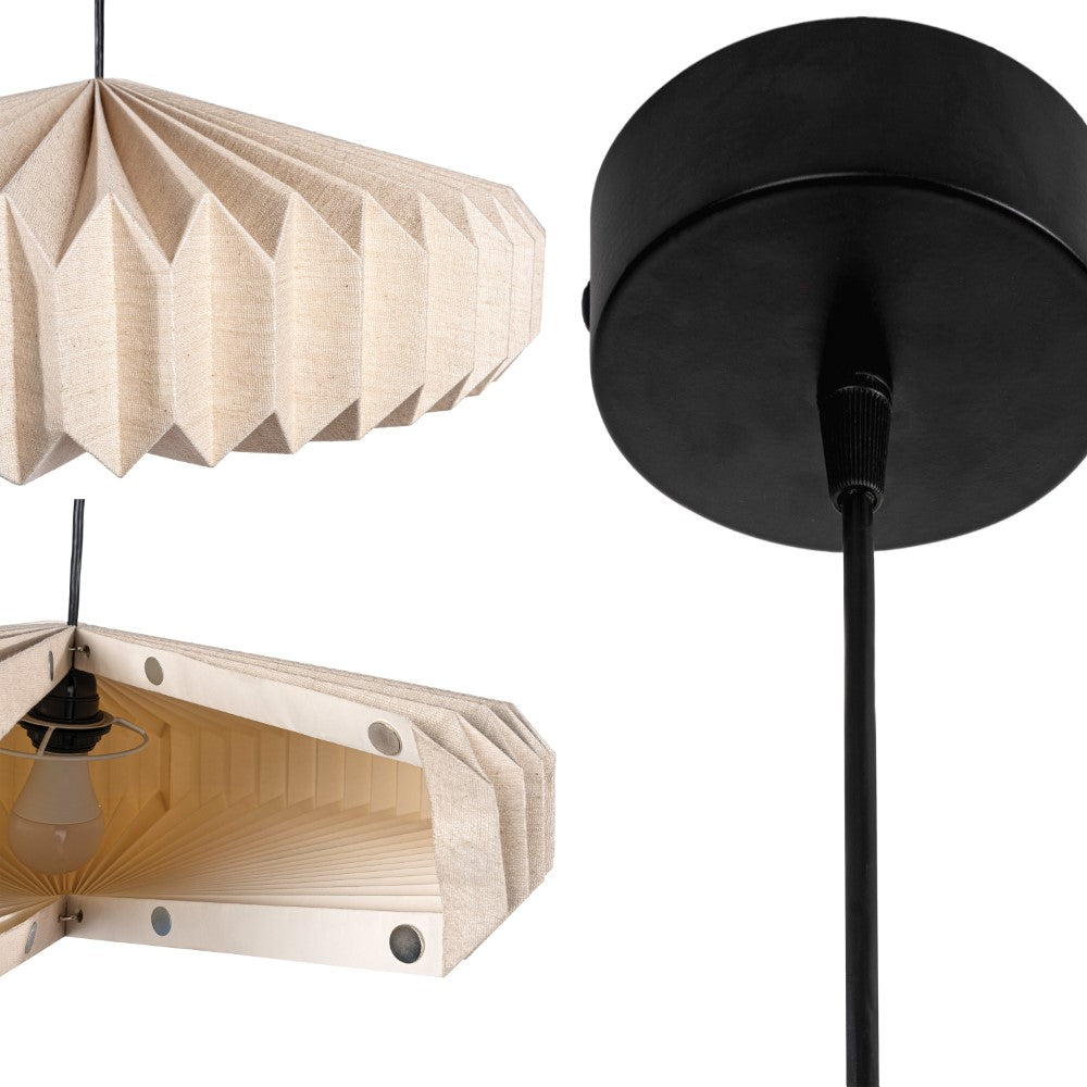 Prairie 21.25" Modern Vintage Honeycomb Shade LED Pendant Light