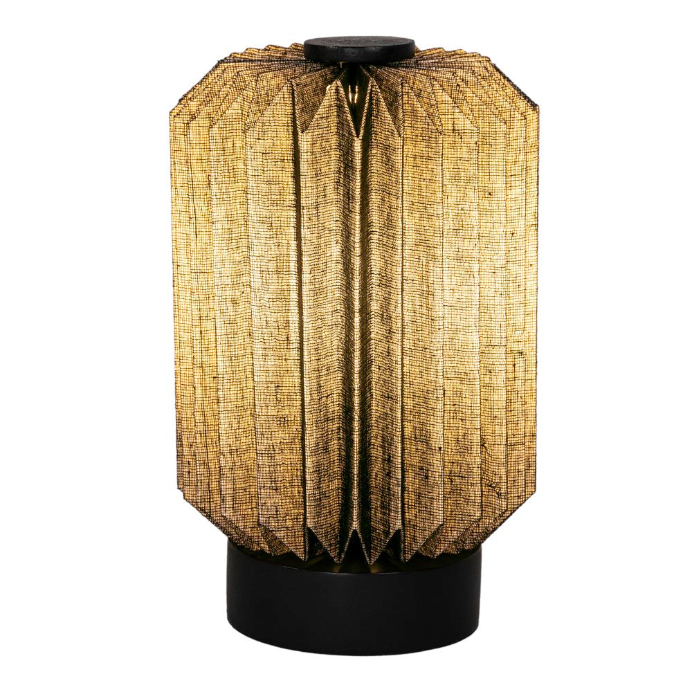 Tide 8.5" Modern Minimalist Paper Pleated Column Accent LED Table Lamp