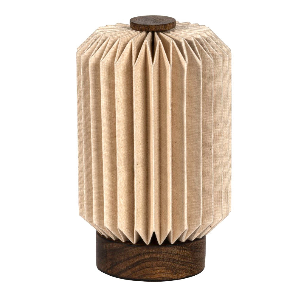 Tide 8.5" Modern Minimalist Paper Pleated Column Accent LED Table Lamp