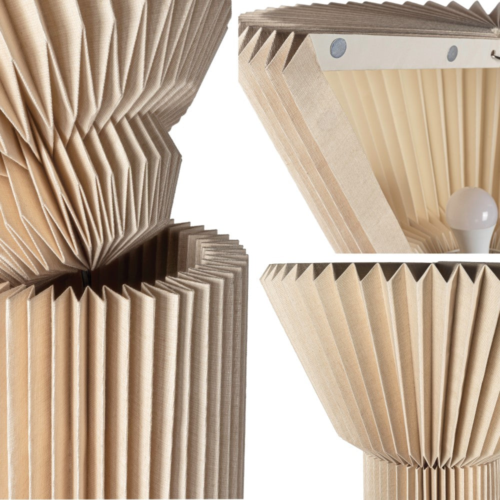Nova 37" Modern Minimalist Pleated Shade Floor Lamp