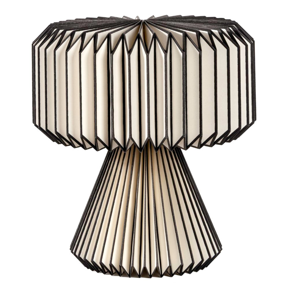 Selene 12.8" Modern Art Deco Paper Pleated Shade Accent LED Table Lamp