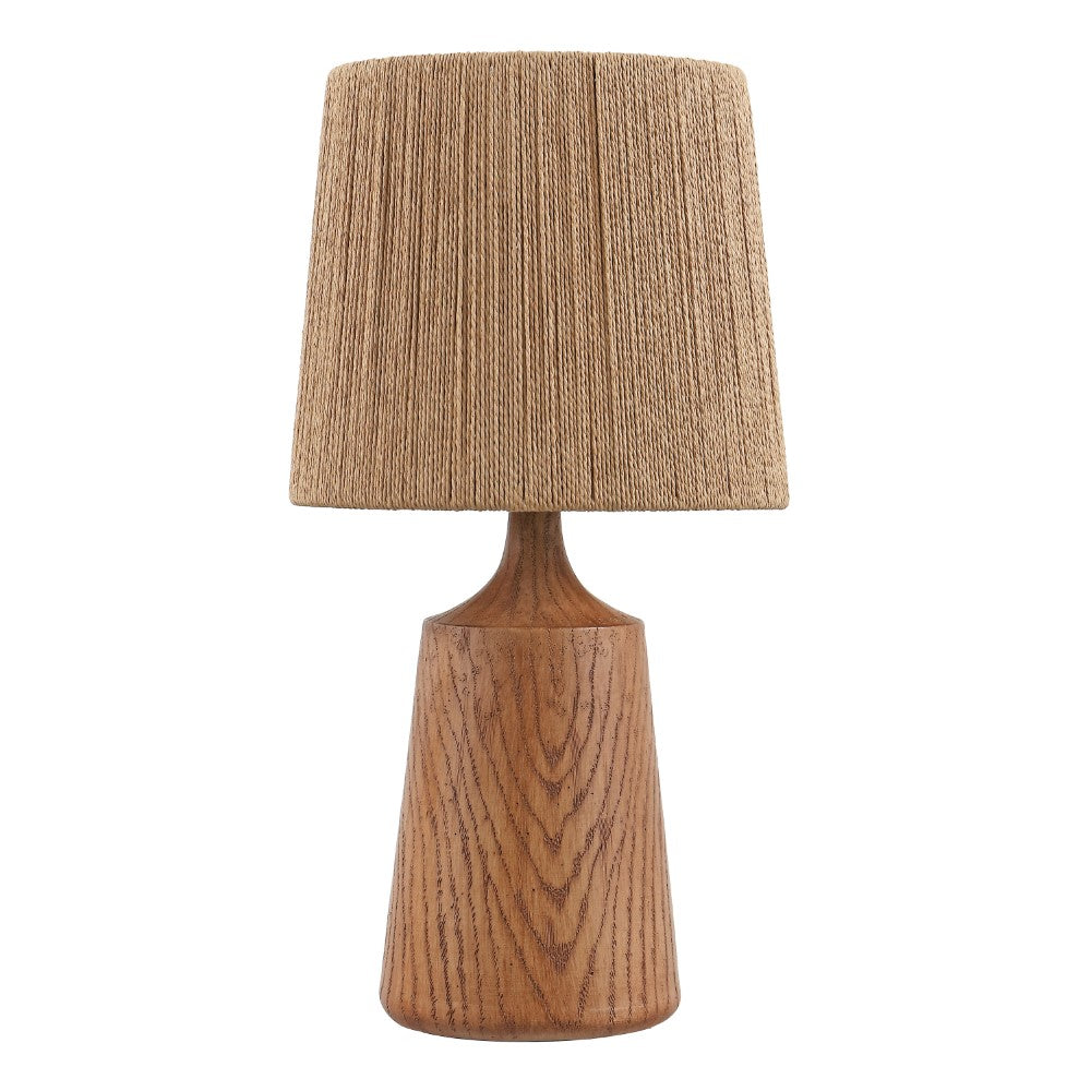 Vionel 22.25" Classic Cottage Tapered Resin/Metal LED Table Lamp with Paper Rope Shade