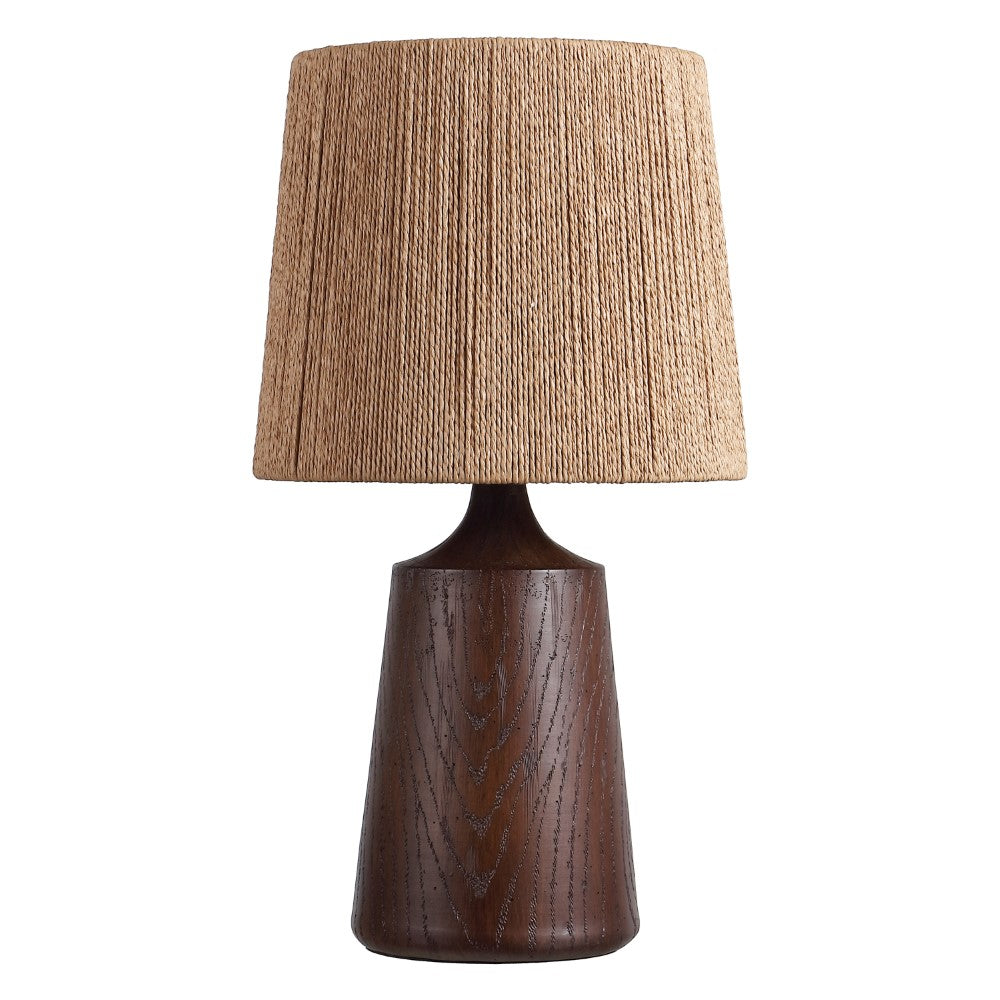 Vionel 22.25" Classic Cottage Tapered Resin/Metal LED Table Lamp with Paper Rope Shade