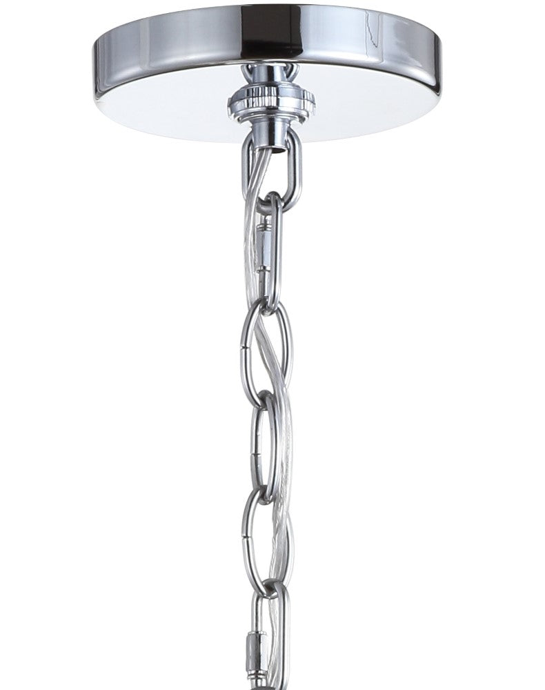 Grouse 9.75" Adjustable 3D Color Burst Glass/Metal Pendant