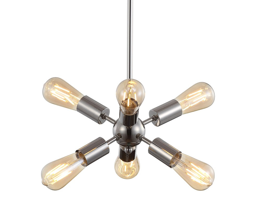 Lilac 17.5" Sputnik Metal LED Chandelier