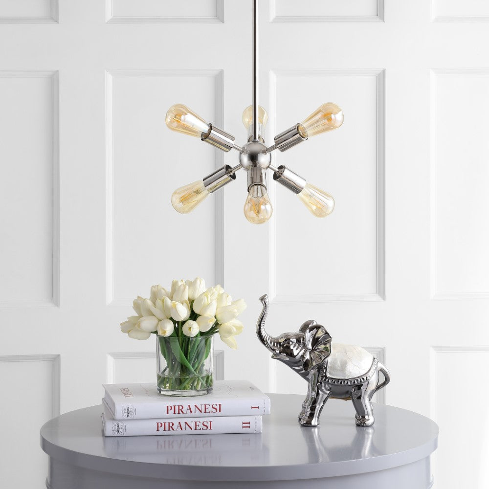 Lilac 17.5" Sputnik Metal LED Chandelier