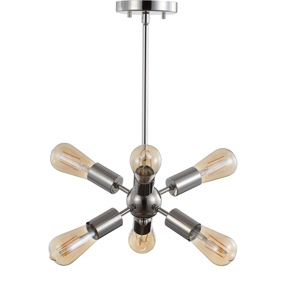 Lilac 17.5" Sputnik Metal LED Chandelier