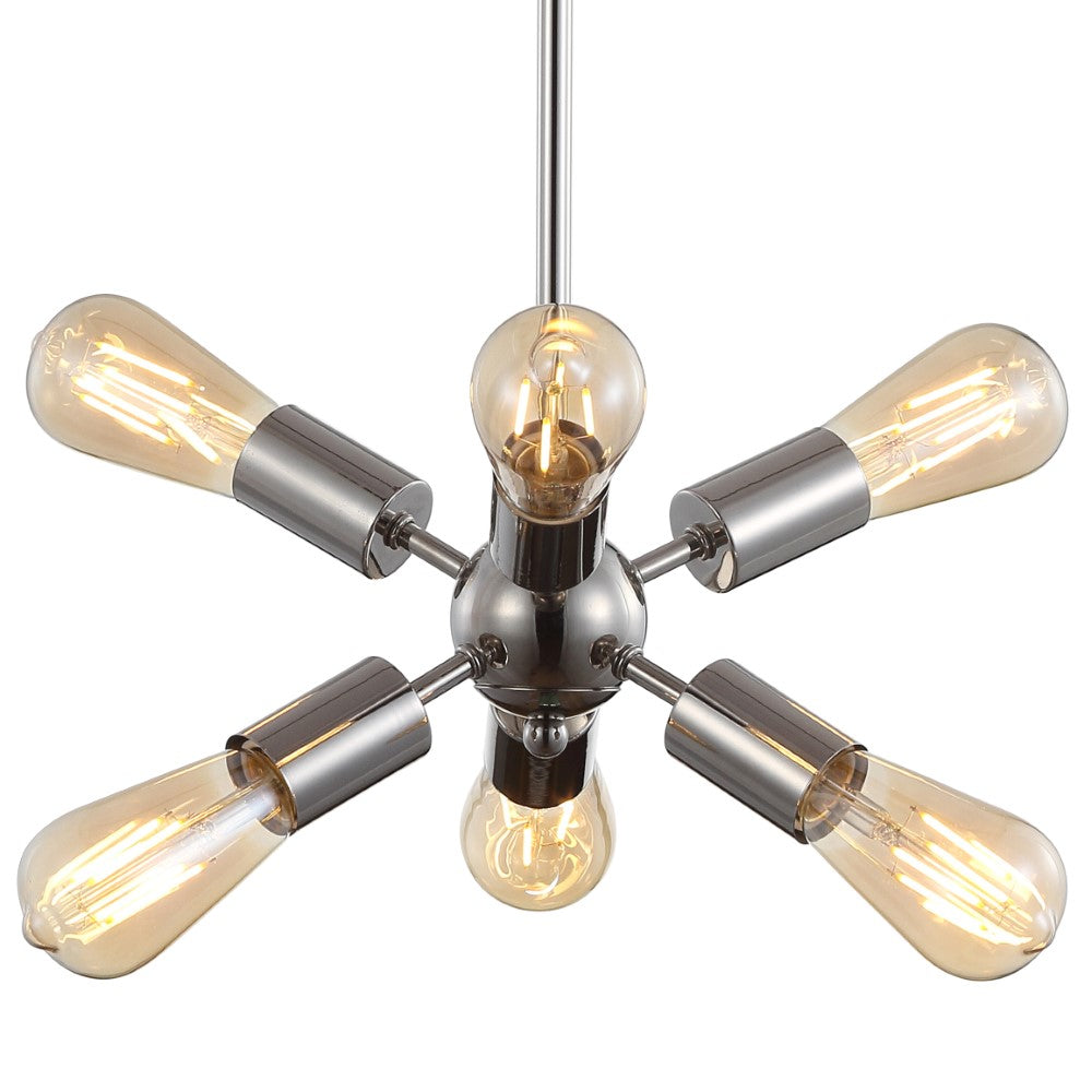Lilac 17.5" Sputnik Metal LED Chandelier