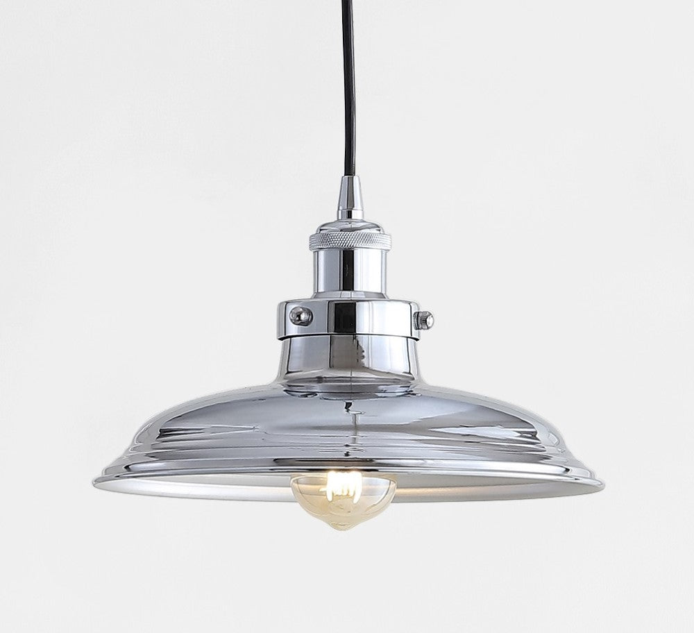 Stowe 11" Adjustable Iron Industrial Rustic LED Pendant