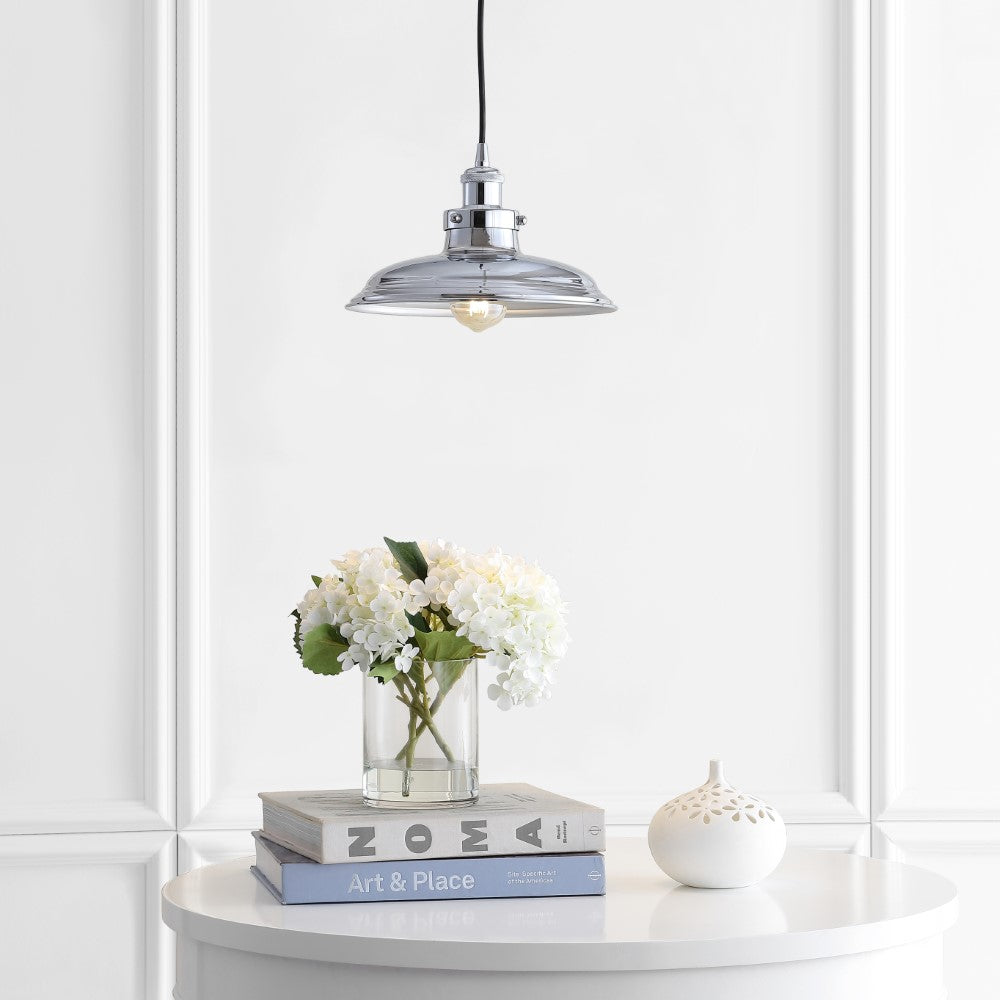 Stowe 11" Adjustable Iron Industrial Rustic LED Pendant