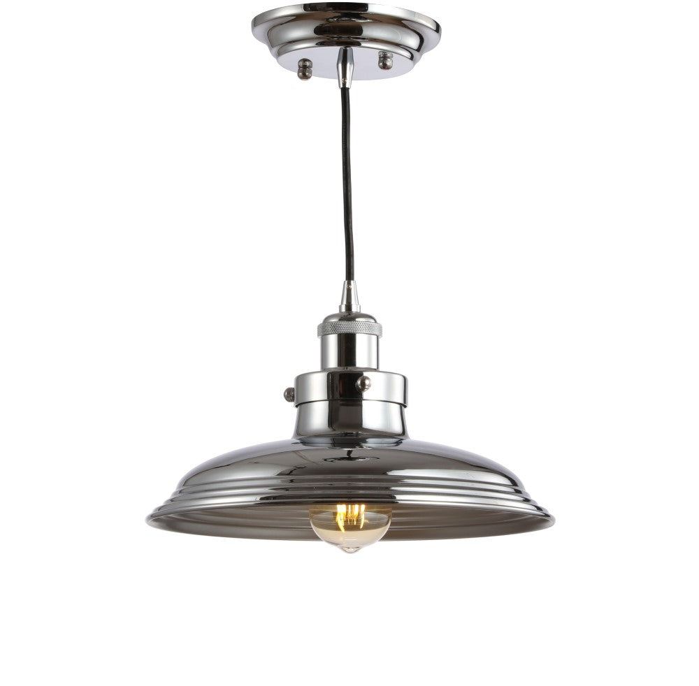 Stowe 11" Adjustable Iron Industrial Rustic LED Pendant