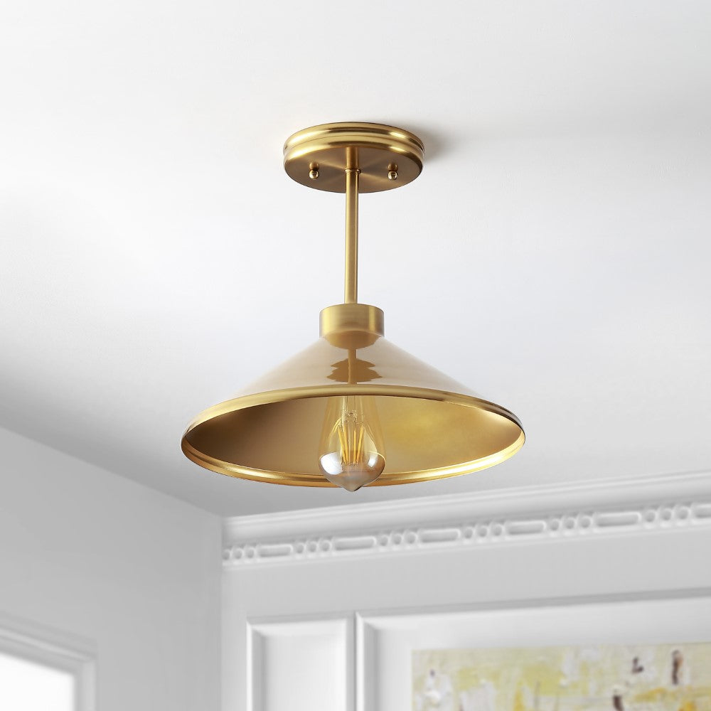 Fleming 11.75" Iron Modern Farmhouse LED Pendant