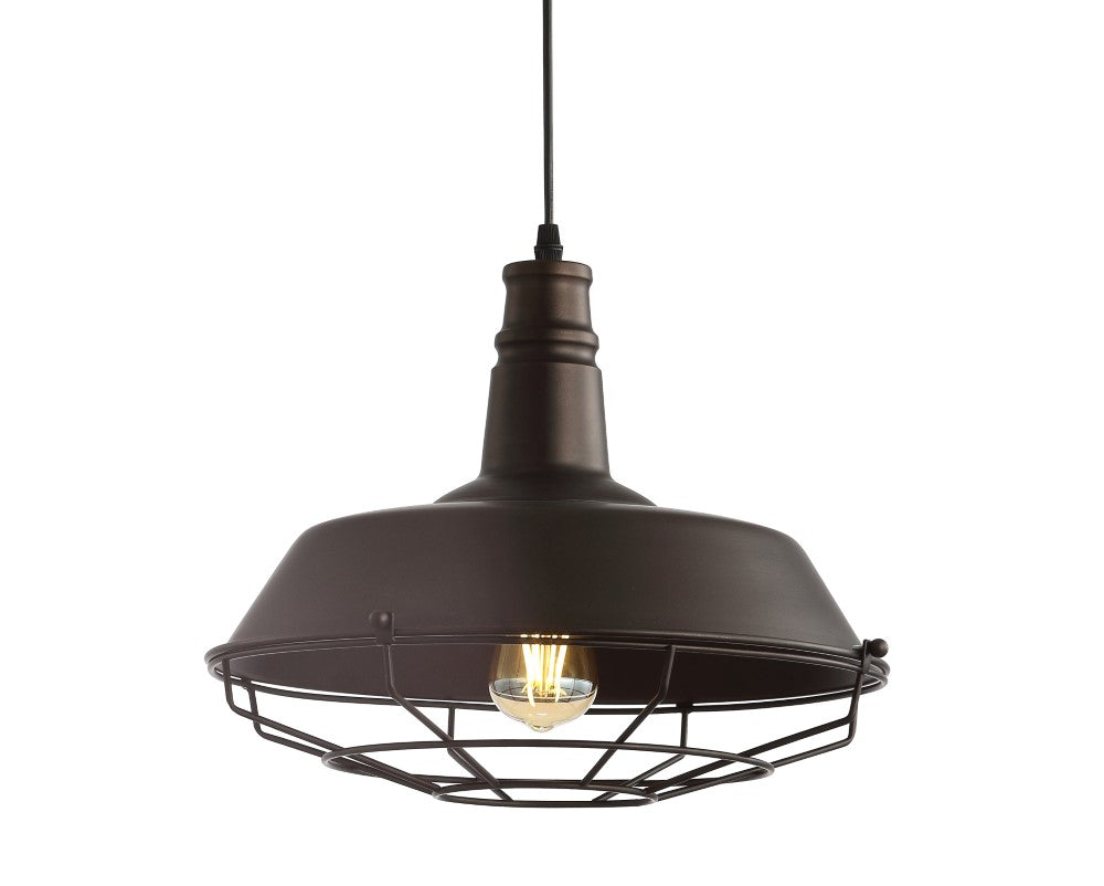 Slender 14.25" Adjustable Industrial Metal LED Pendant