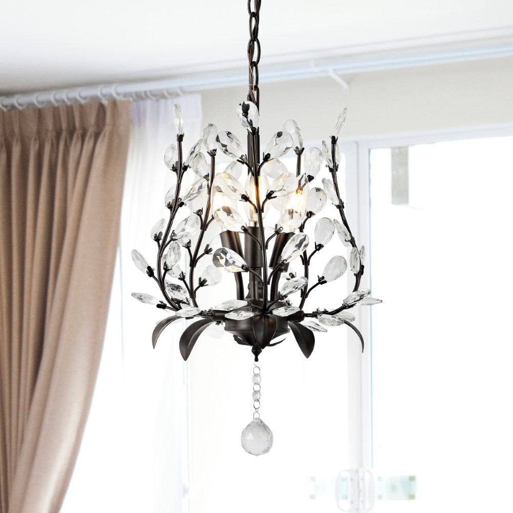 Nordic 28.5" Contemporary Bohemian Iron/Acrylic LED Pendant