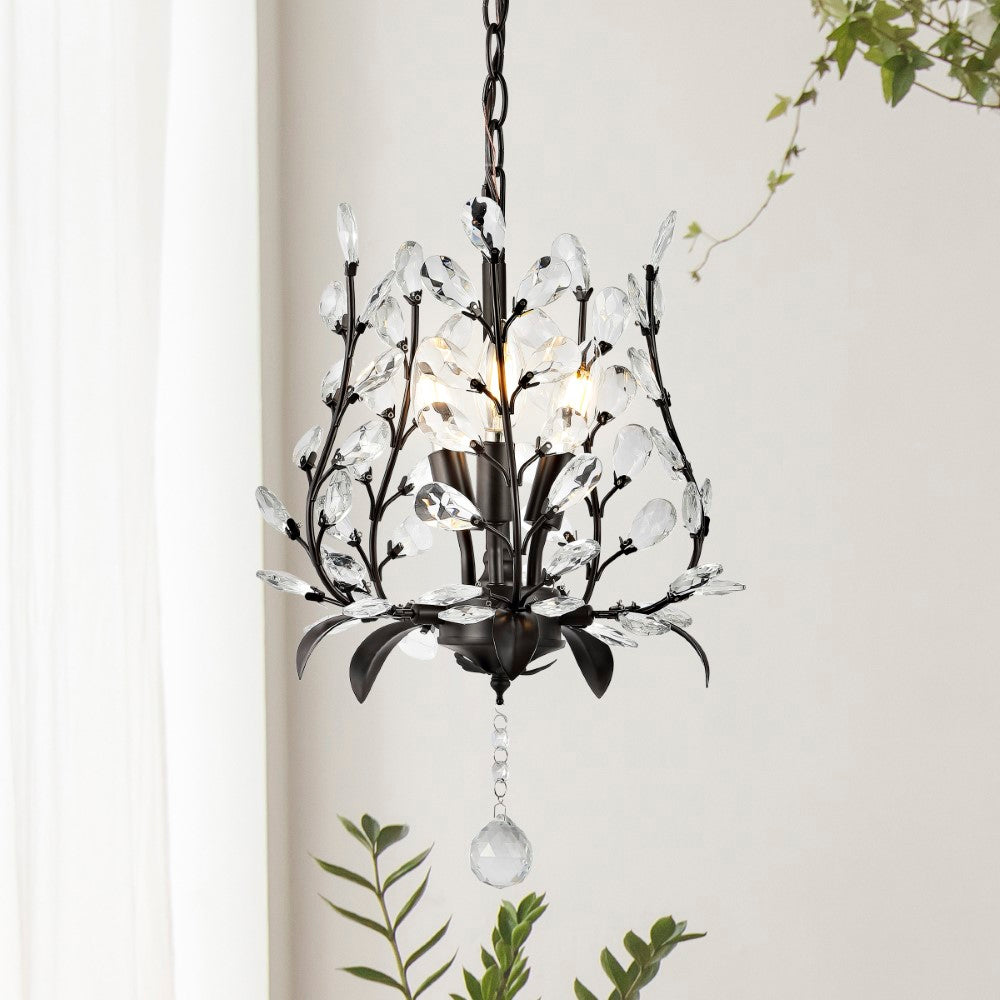 Nordic 28.5" Contemporary Bohemian Iron/Acrylic LED Pendant