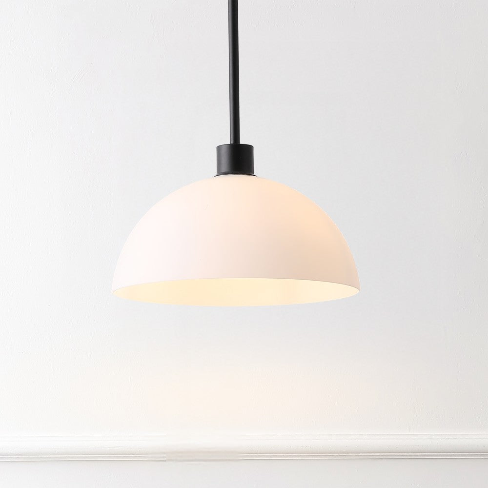 Solene Modern Contemporary Adjustable Metal/Glass Dome LED Pendant