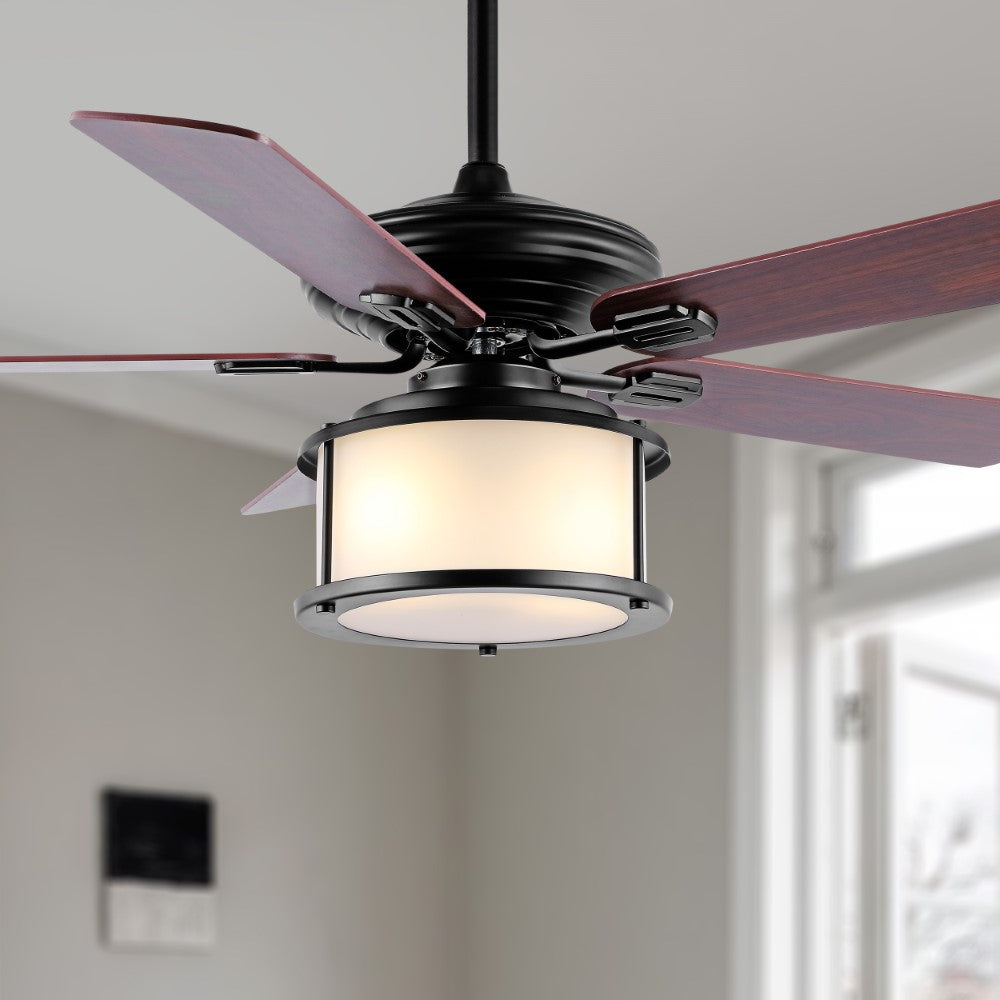 Holly 52" Bohemian Farmhouse Iron LED CEILING FAN