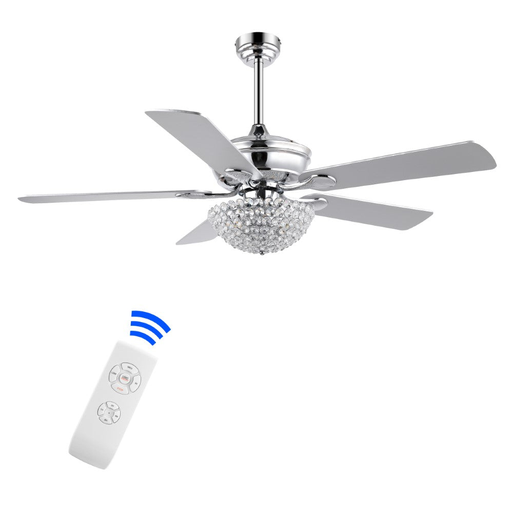 Dennis 52" Traditional Transitional Iron LED CEILING FAN