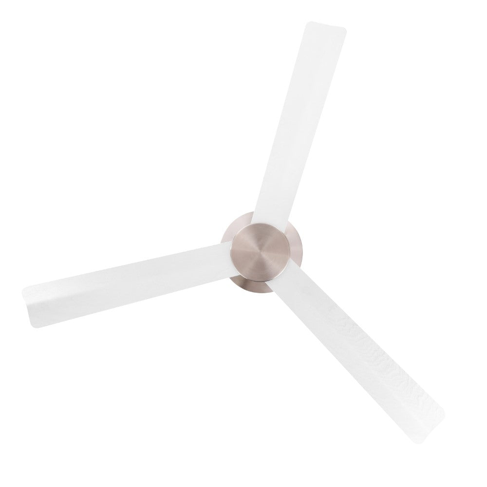Levien 52" 1-Light Contemporary Minimalist 6-Speed Iron Height Adjustable Integrated LED Ceiling Fan with Remote