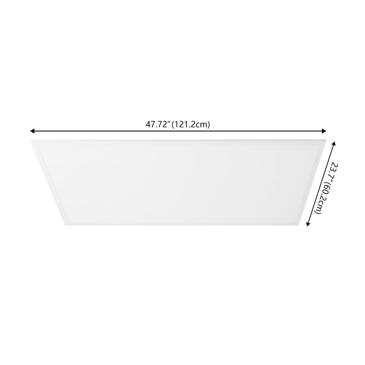 Lowka 2 ft. X 4 ft. 50-Watt Dimmable Integrated LED Flat Panel Light with 5500 Lumens 5000K, White (Set of 2) Set 2