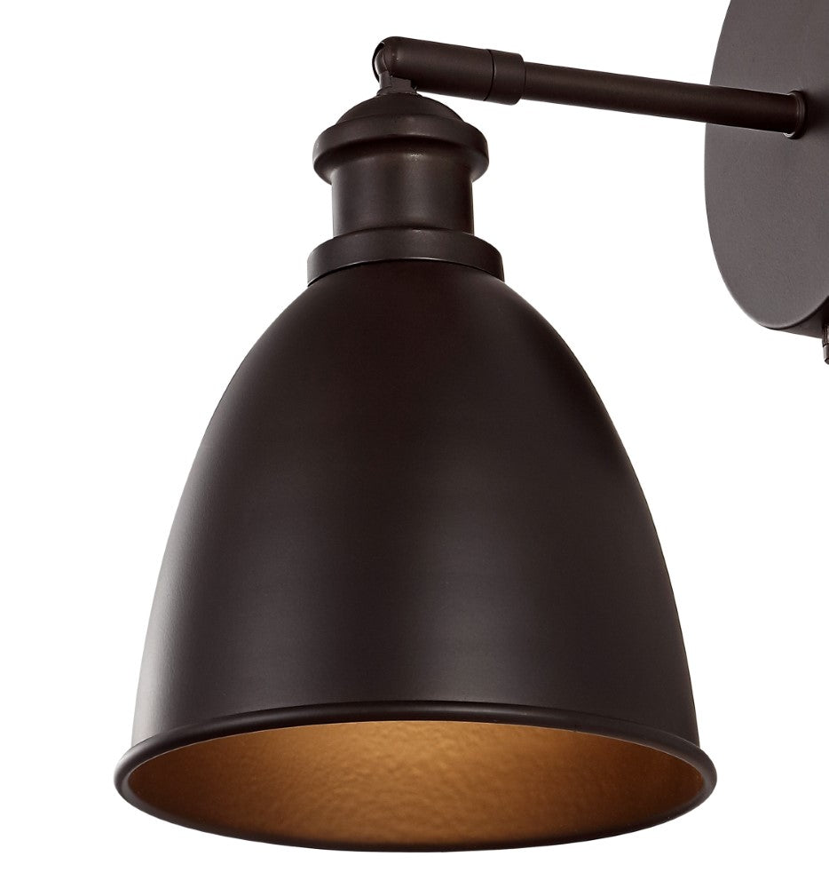 Bowen 6.5" Farmhouse Bohemian Iron LED Sconce Set 2