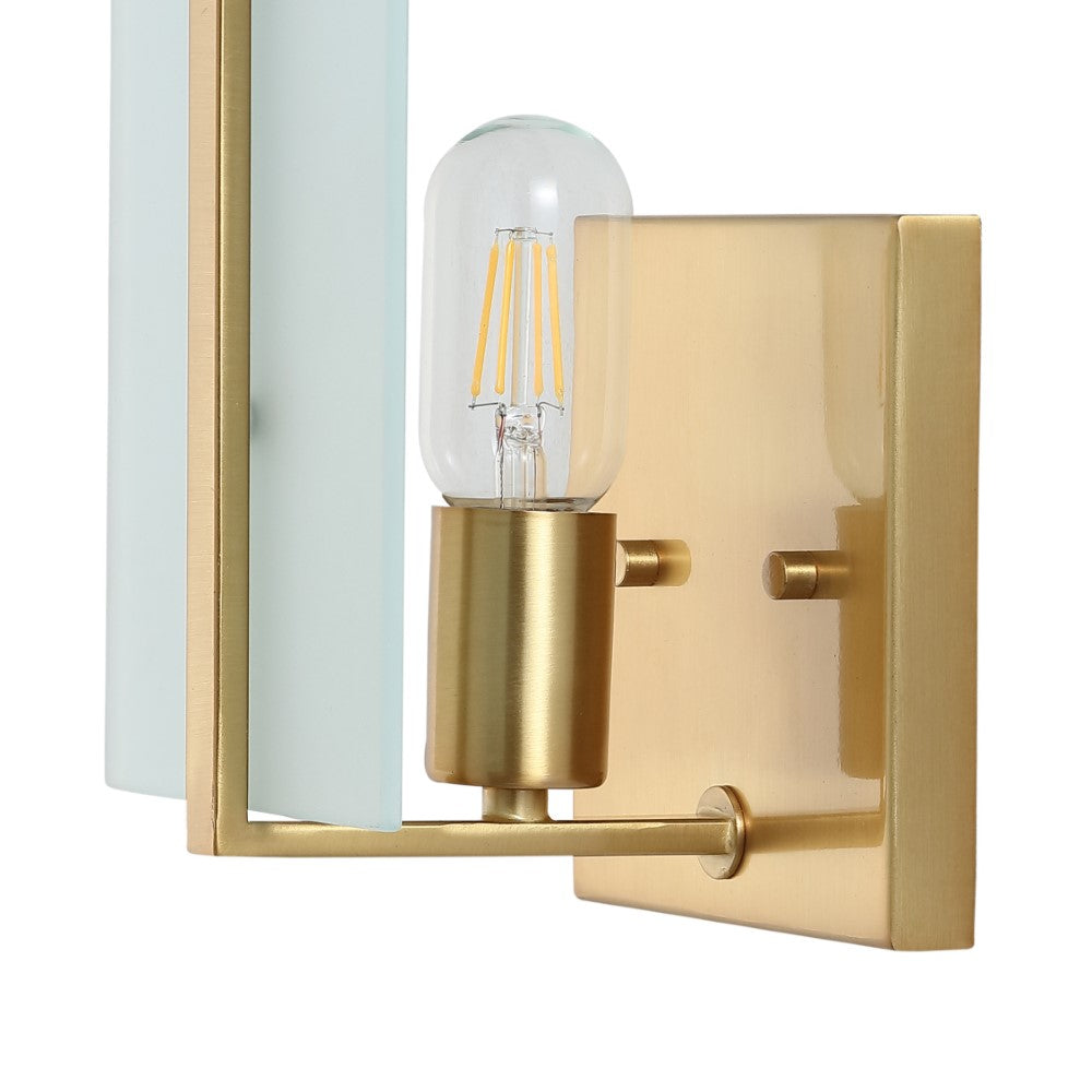 Chieti 5.5" Modern Coastal Iron/Glass LED Sconce Set 2