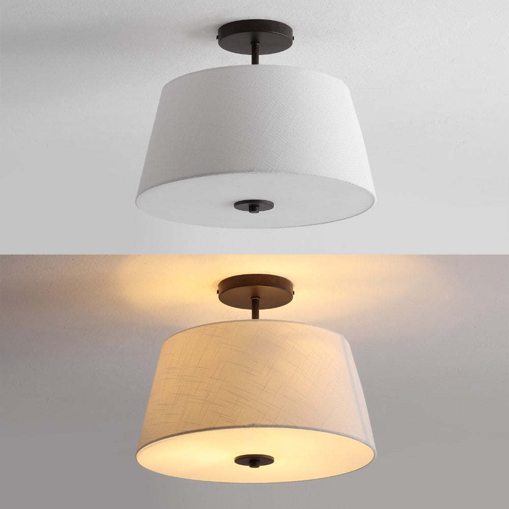 Thompson 52" Bohemian Industrial Iron/Plastic Mobile-App/Remote-Controlled 6-Speed Palm Blade Ceiling Fan