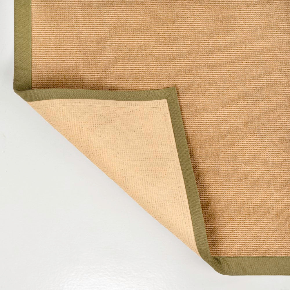 Fyus Farmhouse Cottage Border Jute Area Rug