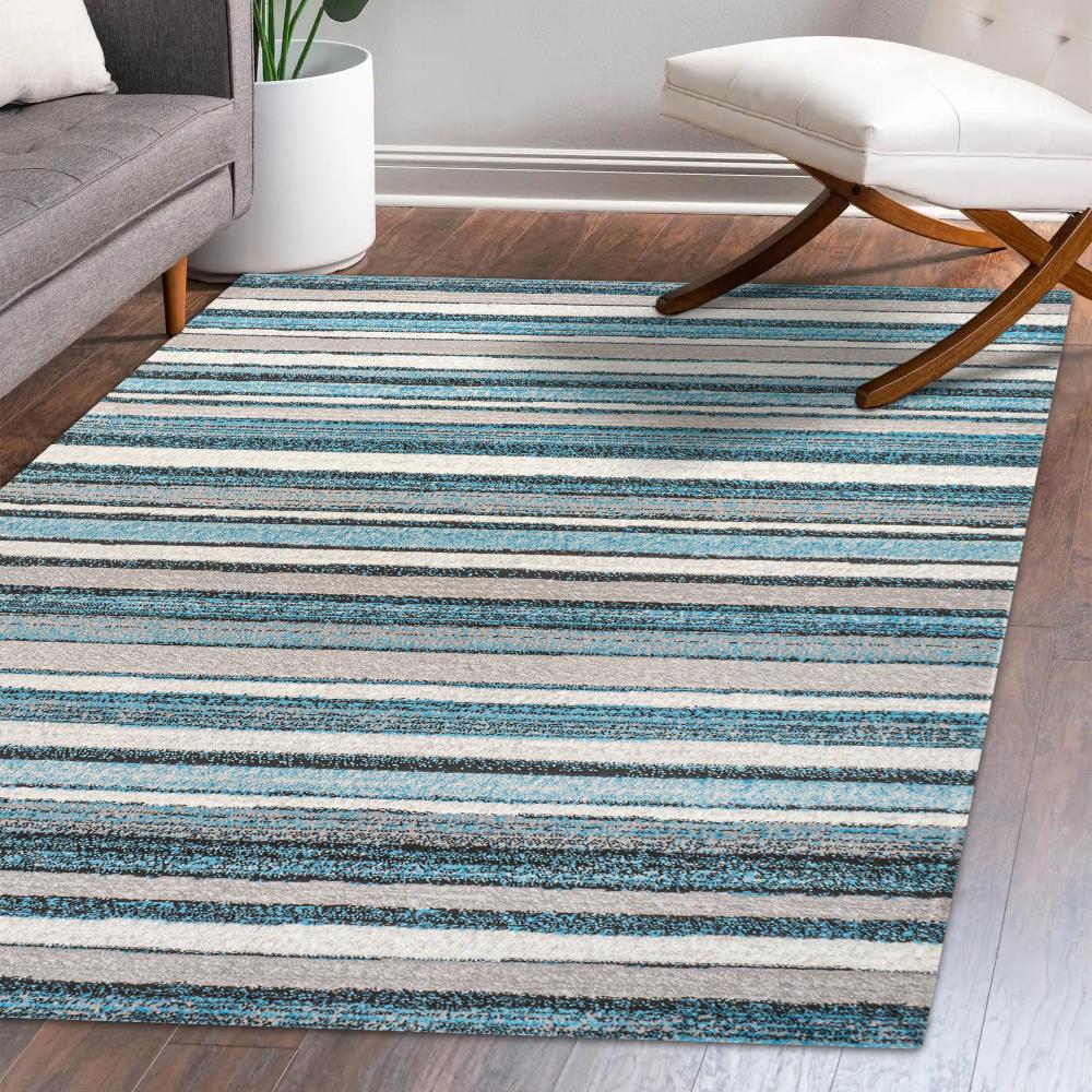 Wisteria Beach Striped Area Rug