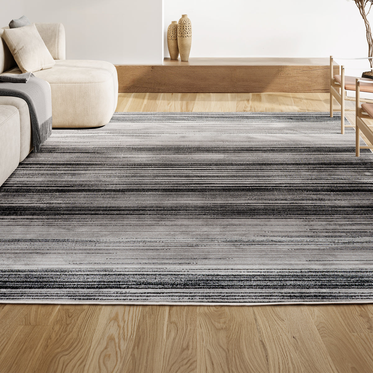 Bentley Gradient Striped Area Rug