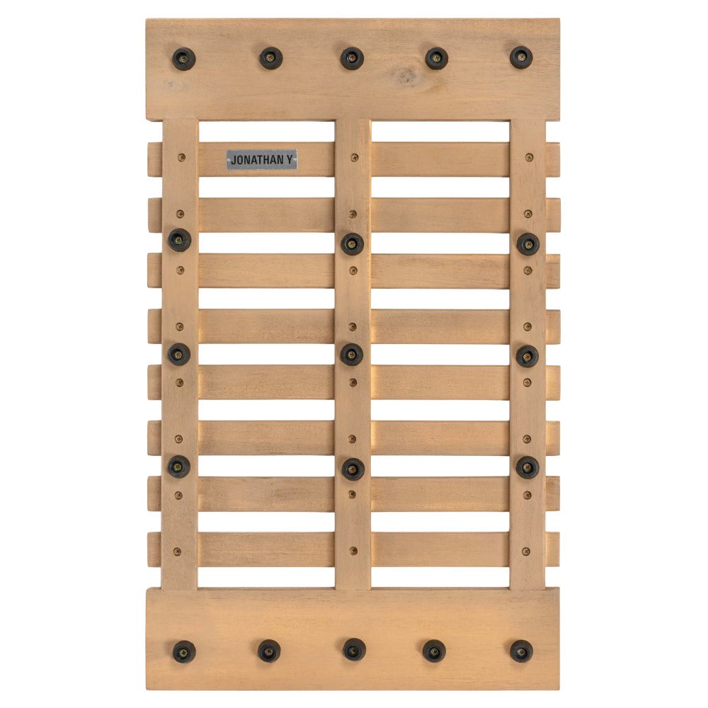 Misty Modern Classic Acacia Wood Slat Rug Mat