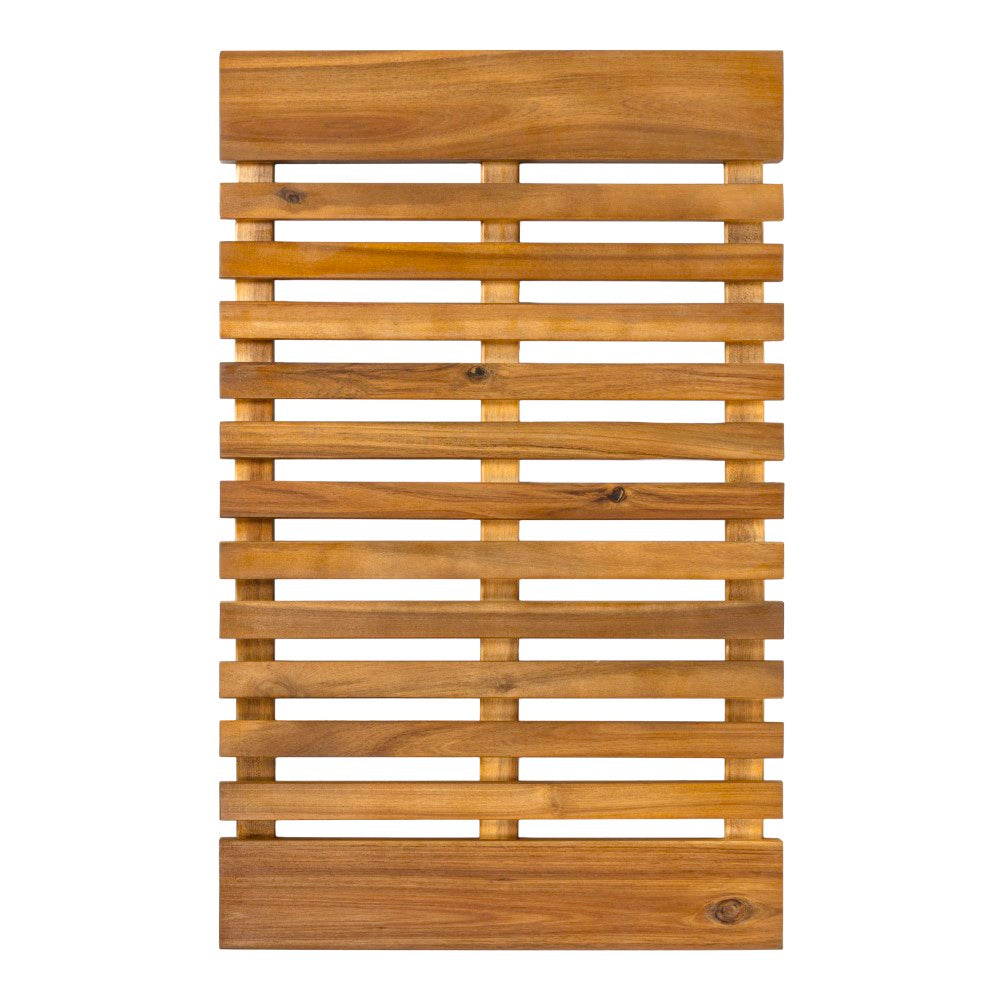 Misty Modern Classic Acacia Wood Slat Rug Mat