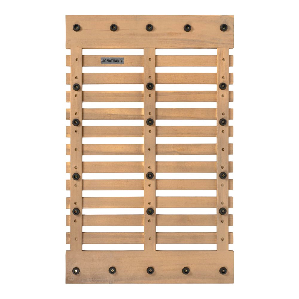 Misty Modern Classic Acacia Wood Slat Rug Mat
