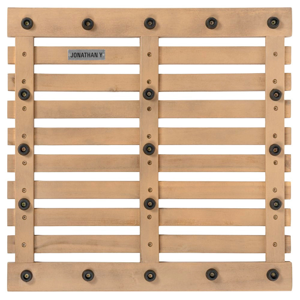 Misty Modern Classic Acacia Wood Slat Rug Mat