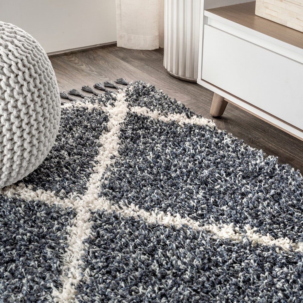 Wyoming Mercer Shag Plush Tassel Area Rug
