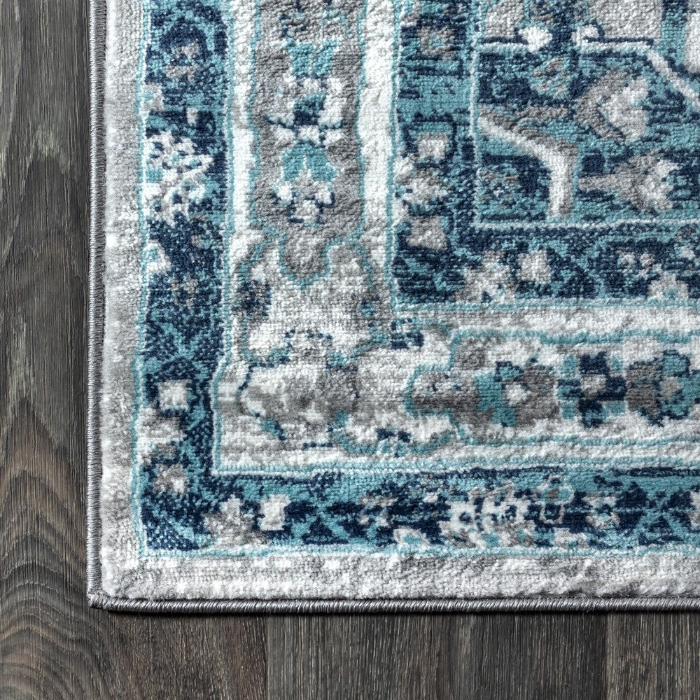 Morioka Modern Persian Vintage Medallion Area Rug