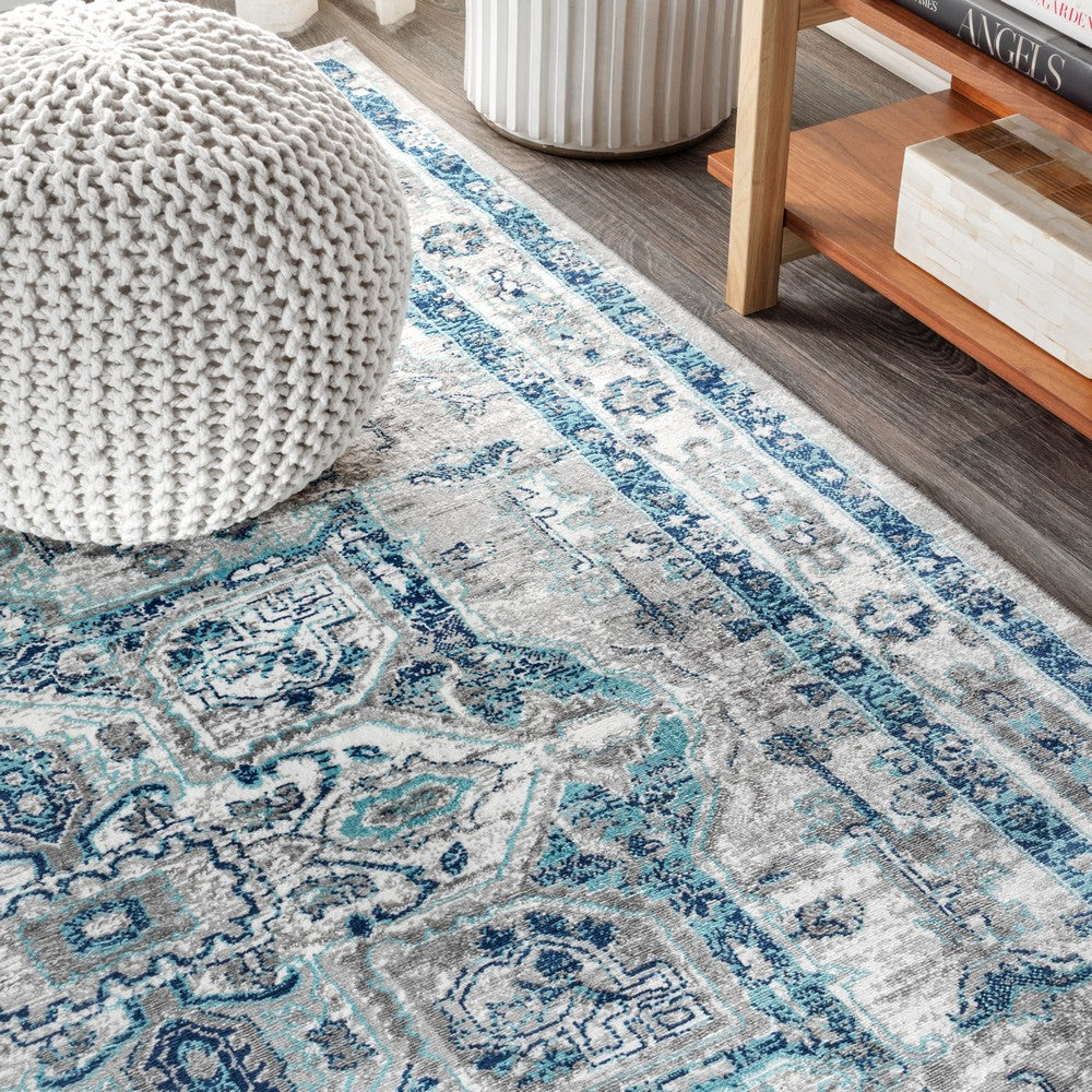 Morioka Modern Persian Vintage Medallion Area Rug