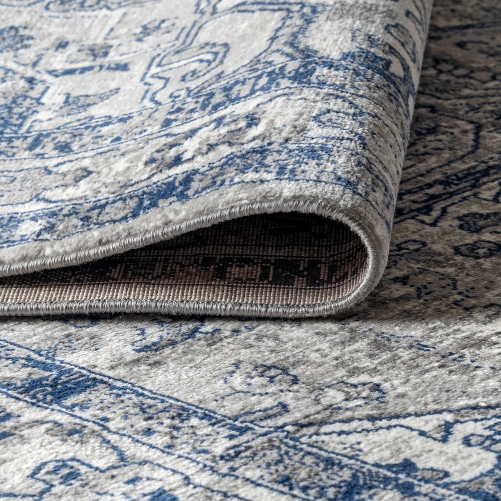 Morioka Modern Persian Vintage Medallion Area Rug