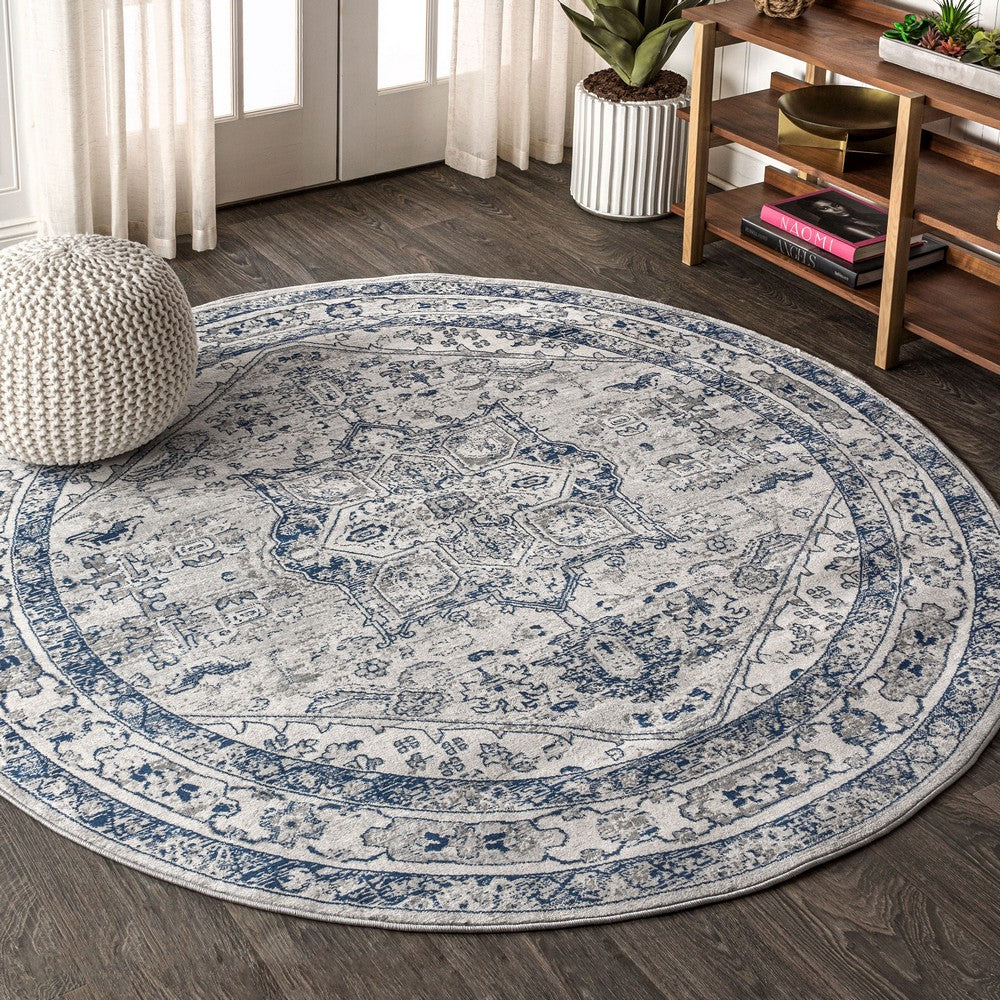 Morioka Modern Persian Vintage Medallion Area Rug