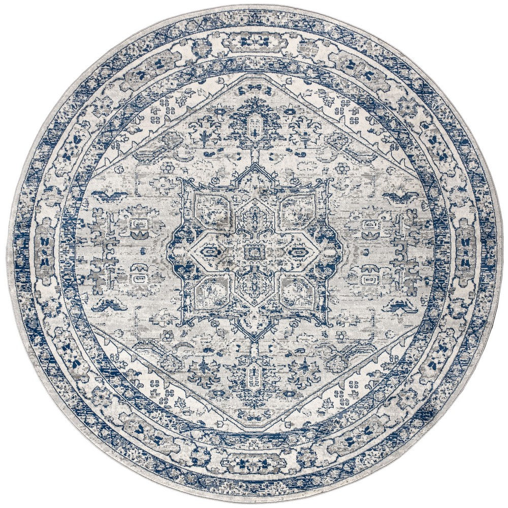 Morioka Modern Persian Vintage Medallion Area Rug