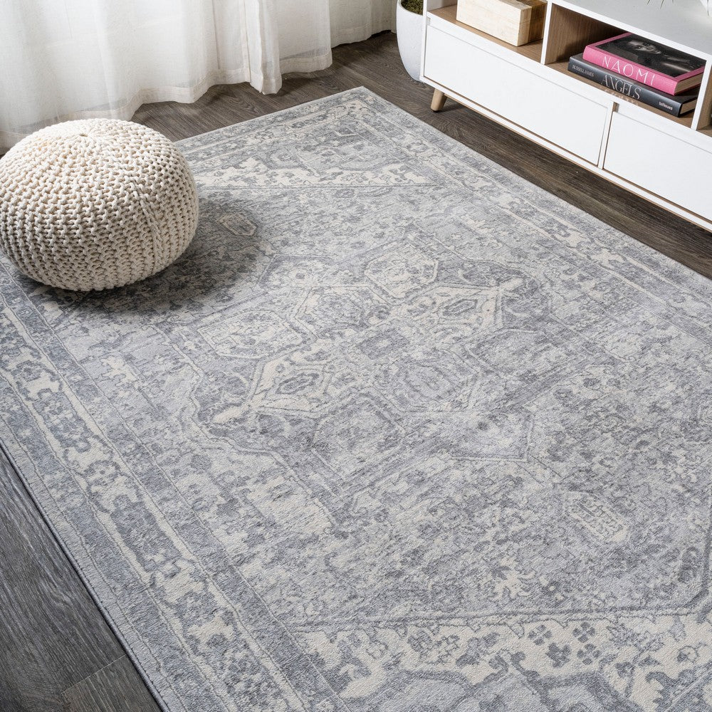 Morioka Modern Persian Vintage Medallion Area Rug