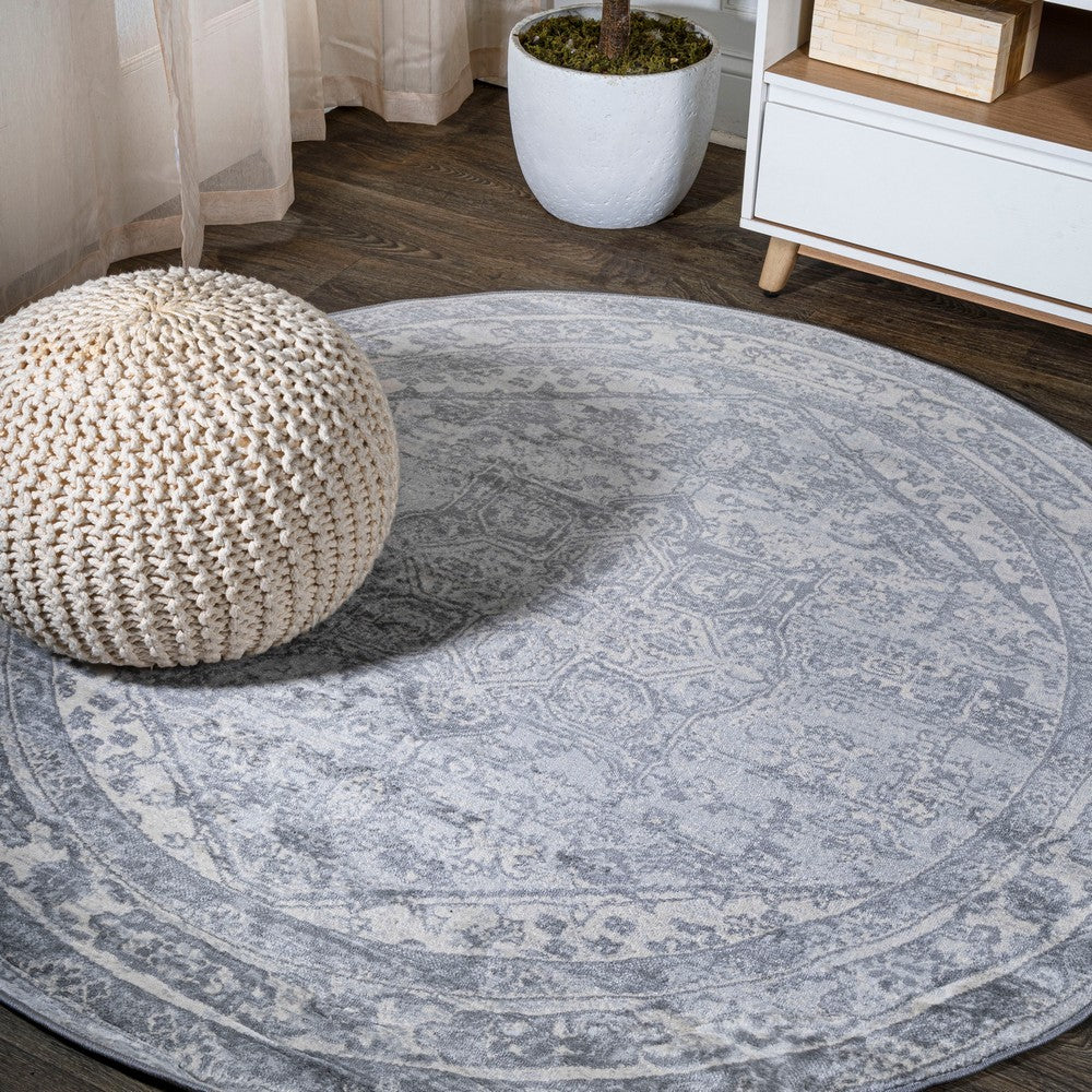 Morioka Modern Persian Vintage Medallion Area Rug