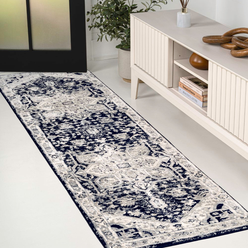 Morioka Modern Persian Vintage Medallion Area Rug
