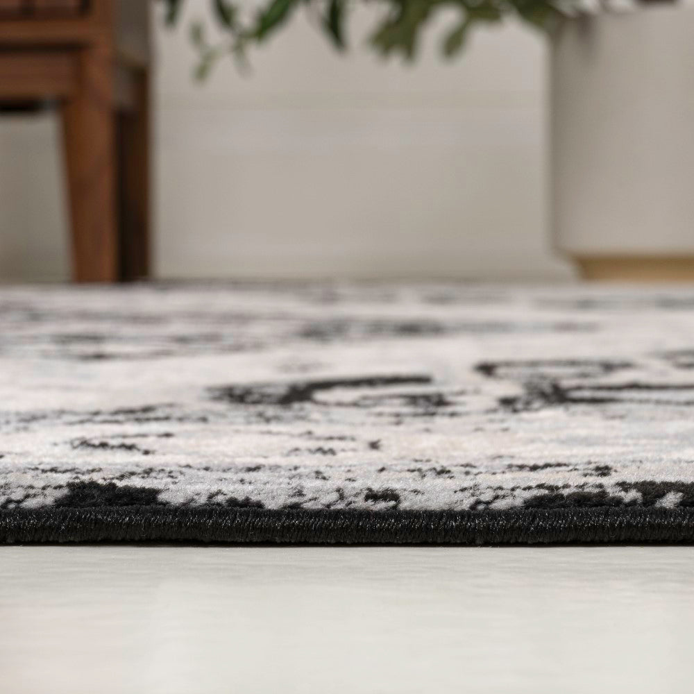 Morioka Modern Persian Vintage Medallion Area Rug