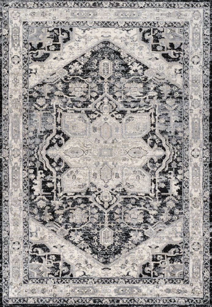 Morioka Modern Persian Vintage Medallion Area Rug
