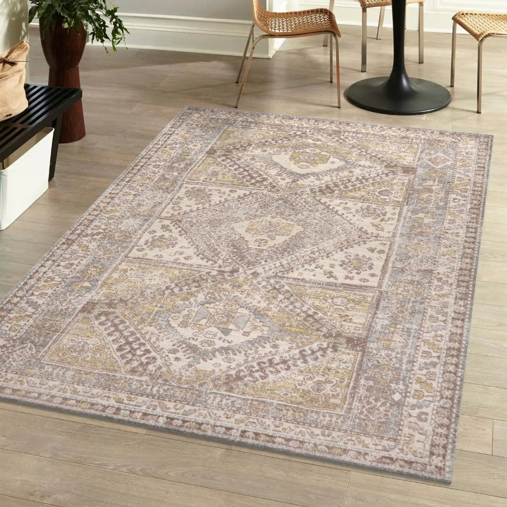 Bioko Darija Ornate Geometric Medallion Area Rug